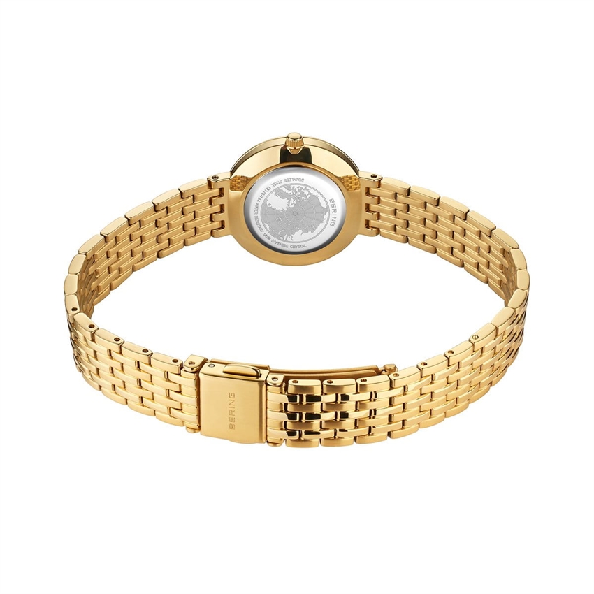Classic dameur i poleret guld fra Bering 22mm 17926-734 3